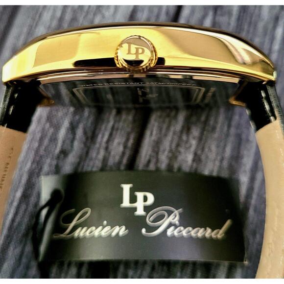 Rare New Lucien Piccard Tonneau Avant Garde Watch Box Papers - Picture 7 of 9